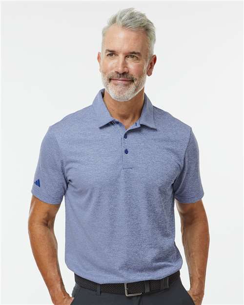 Men's Space Dyed Polo - Collegiate Royal Melange