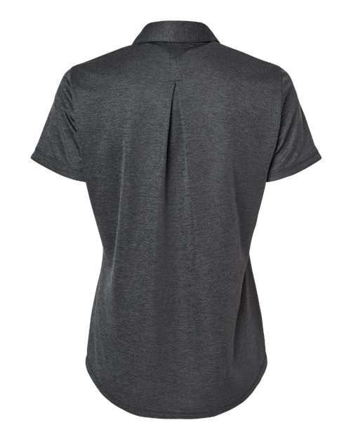 Women's Space Dyed Polo - Black Melange