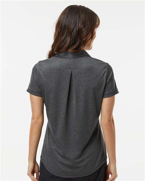 Women's Space Dyed Polo - Black Melange