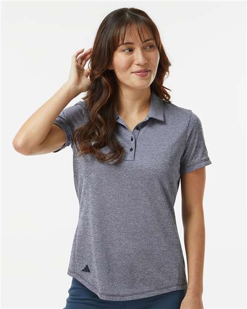 Women's Space Dyed Polo - Collegiate Navy Melange