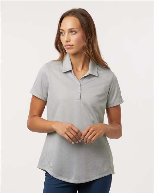 Women's Space Dyed Polo - Grey One Heather