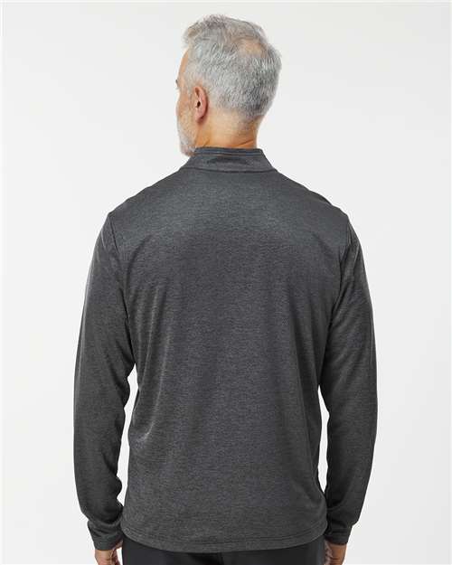 Men's Space Dyed Quarter-Zip Pullover - Black Melange