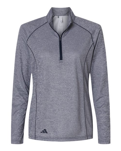 Women's Space Dyed Quarter-Zip Pullover - Collegiate Navy Melange