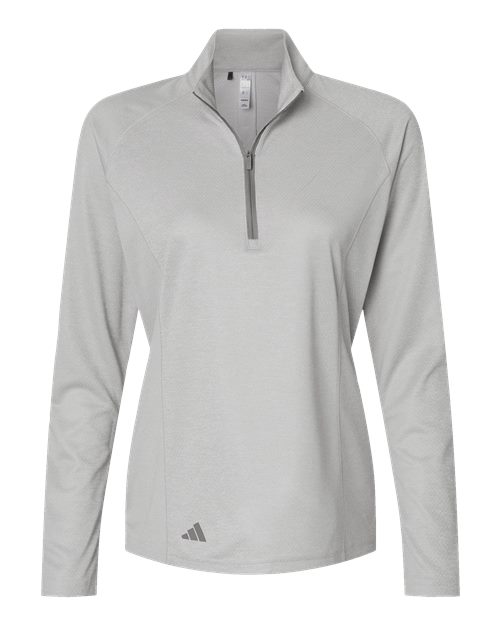 Women's Space Dyed Quarter-Zip Pullover - Grey One Heather