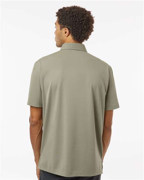 Men's Full Button Down Short Sleeve Shirt - Silver Pebble