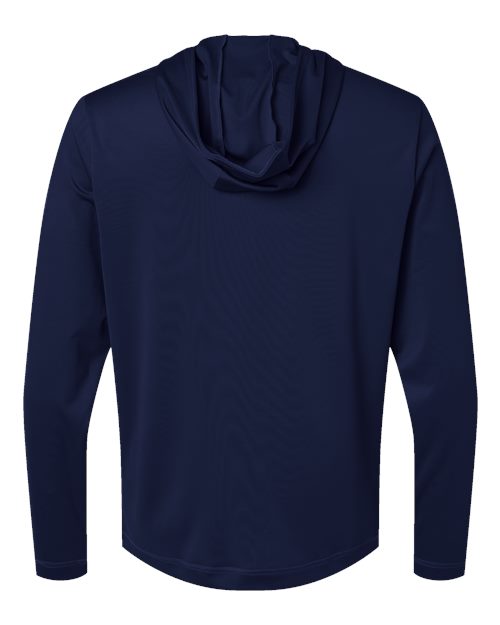Men's Lightweight Quarter-Zip Hooded Pullover - Collegiate Navy