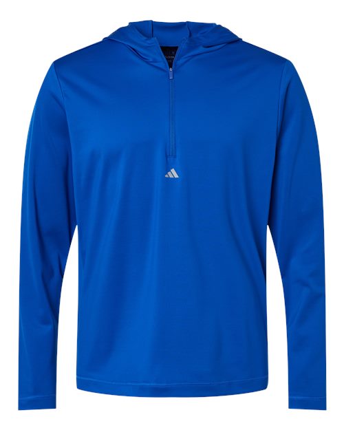 Men's Lightweight Quarter-Zip Hooded Pullover - Collegiate Royal