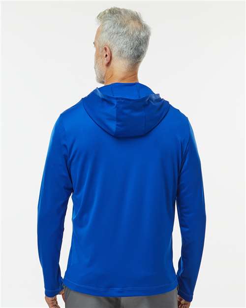 Men's Lightweight Quarter-Zip Hooded Pullover - Collegiate Royal