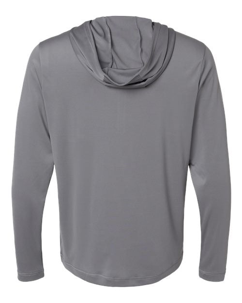 Men's Lightweight Quarter-Zip Hooded Pullover - Grey Three