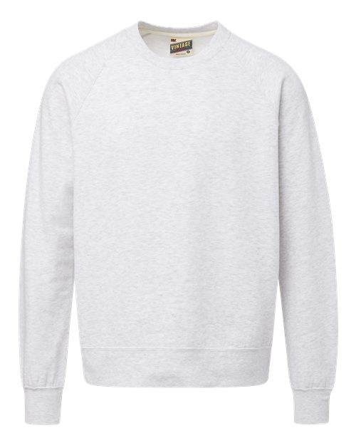 Men's Vintage Fleece Raglan Crewneck Sweatshirt - Ash Grey