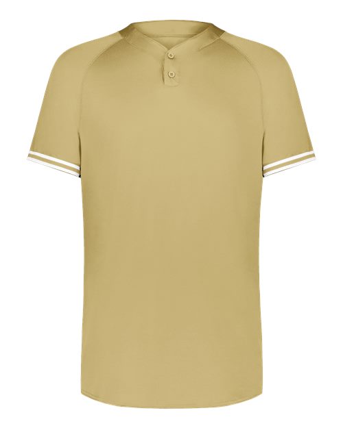 Men's Cutter Henley Jersey - Vegas Gold/ White