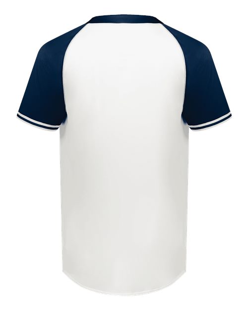 Men's Cutter Henley Jersey - White/ Navy