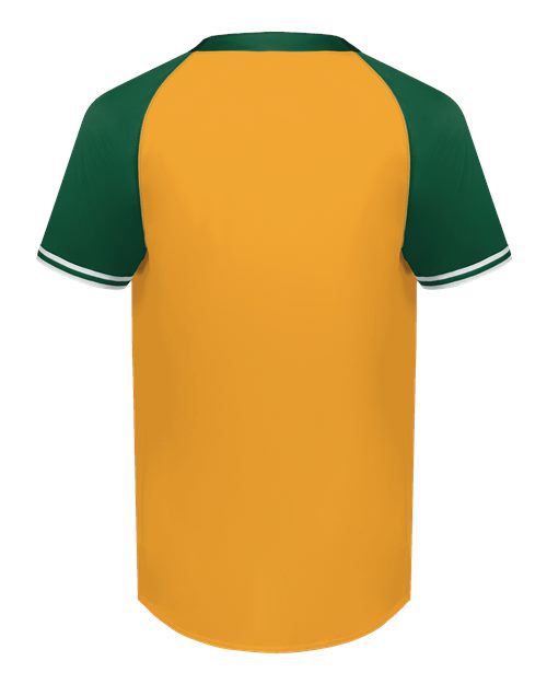 Youth Cutter Henley Jersey - Gold/ Dark Green