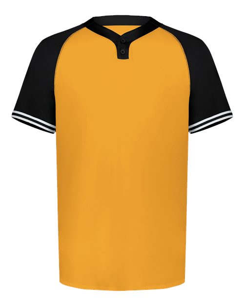 Youth Cutter Henley Jersey - Gold/ Black