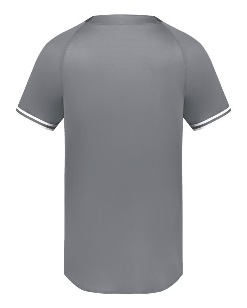 Youth Cutter Henley Jersey - Graphite/ White