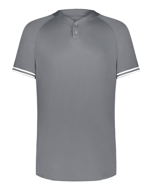Youth Cutter Henley Jersey - Graphite/ White