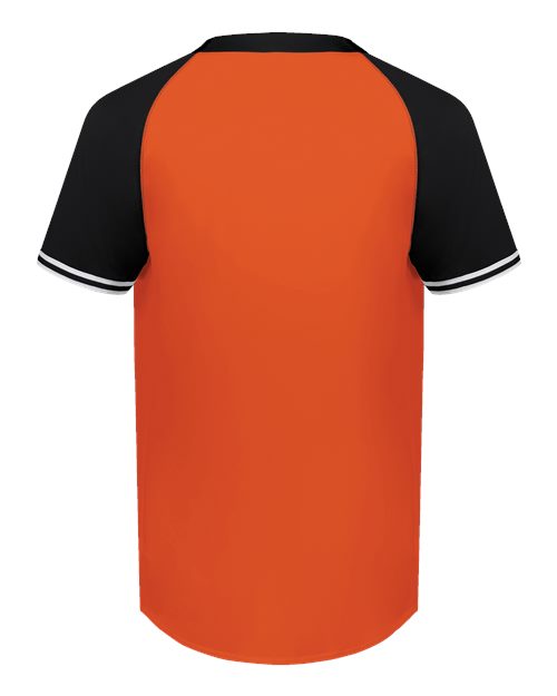 Youth Cutter Henley Jersey - Orange/ Black