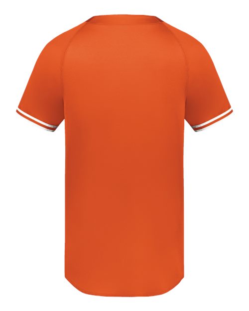 Youth Cutter Henley Jersey - Orange/ White