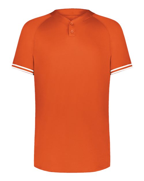 Youth Cutter Henley Jersey - Orange/ White