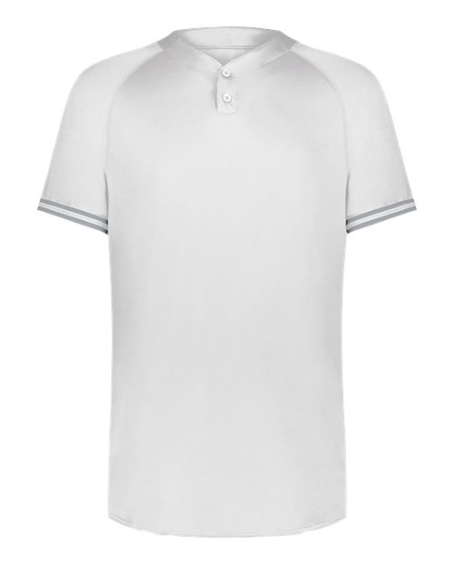 Youth Cutter Henley Jersey - White/ Silver