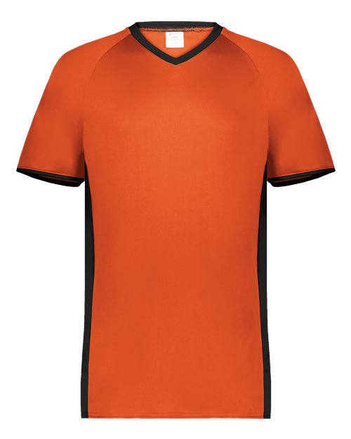 Men's Cutter V-Neck Jersey - Orange/ Black