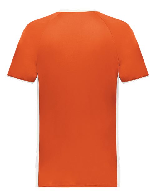 Men's Cutter V-Neck Jersey - Orange/ White