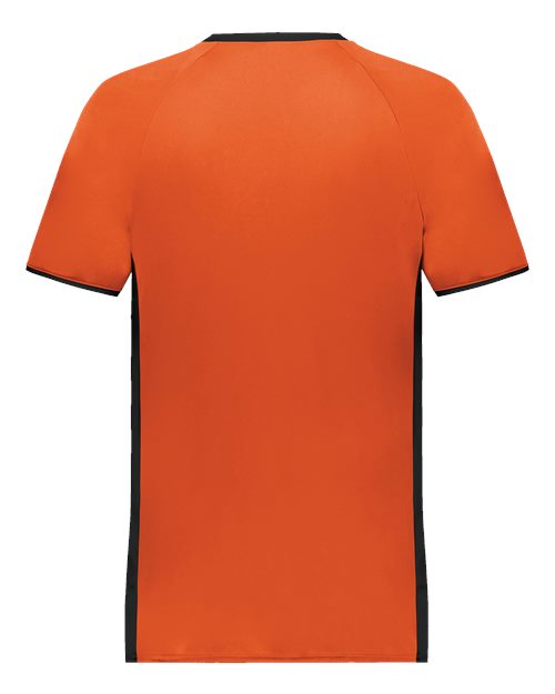 Youth Cutter V-Neck Jersey - Orange/ Black