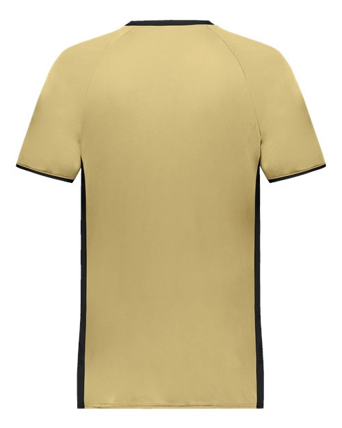 Youth Cutter V-Neck Jersey - Vegas Gold/ Black