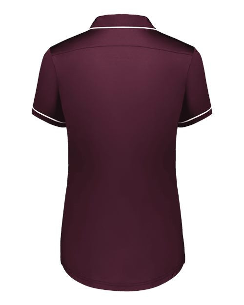 Women's CoolCore® Polo - Maroon/ White