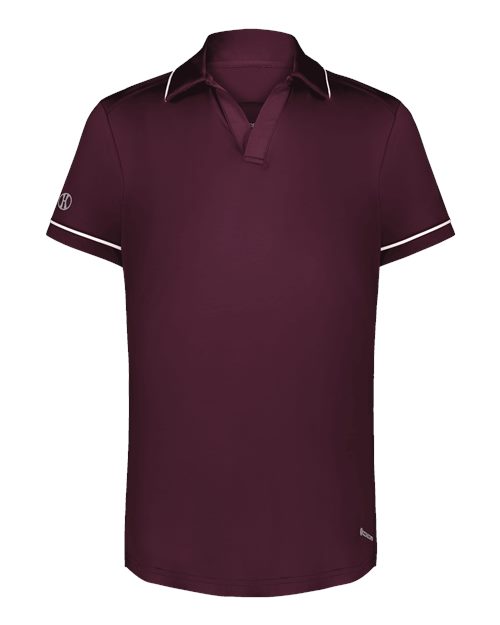 Women's CoolCore® Polo - Maroon/ White