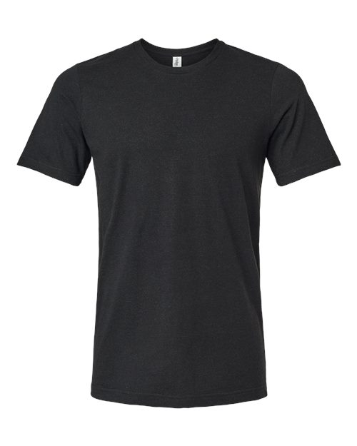 Unisex Combed CVC T-Shirt - Heather Black