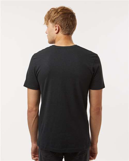 Unisex Combed CVC T-Shirt - Heather Black