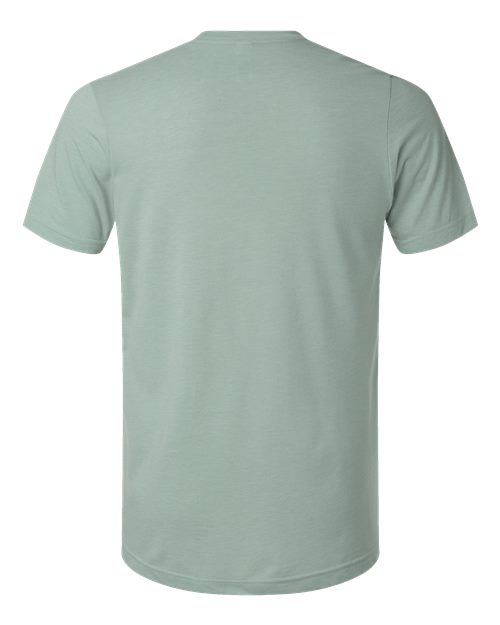 Unisex Combed CVC T-Shirt - Heather Light Sage