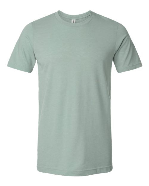Unisex Combed CVC T-Shirt - Heather Light Sage