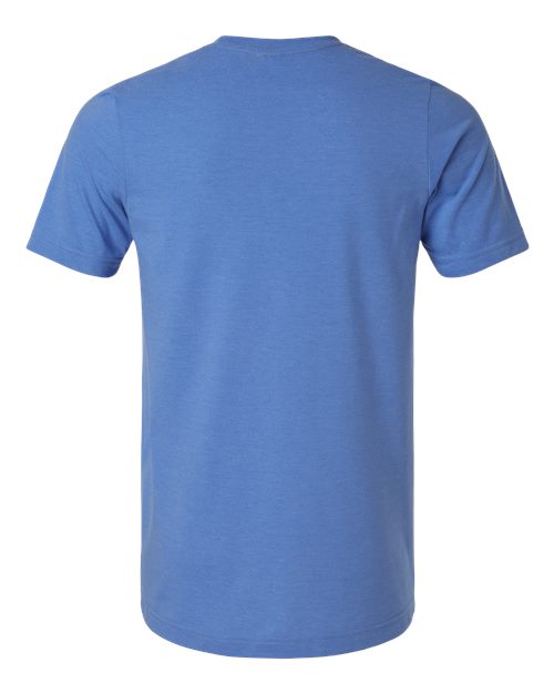Unisex Combed CVC T-Shirt - Heather Columbia Blue