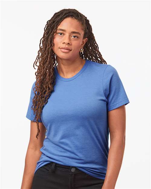 Unisex Combed CVC T-Shirt - Heather Columbia Blue