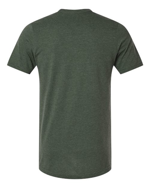 Unisex Combed CVC T-Shirt - Heather Forest