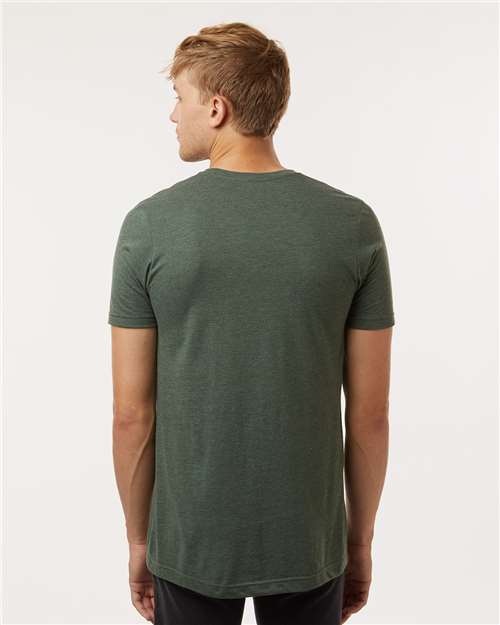 Unisex Combed CVC T-Shirt - Heather Forest