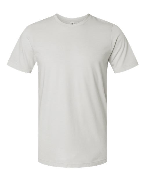 Unisex Combed CVC T-Shirt - Heather Light Silver