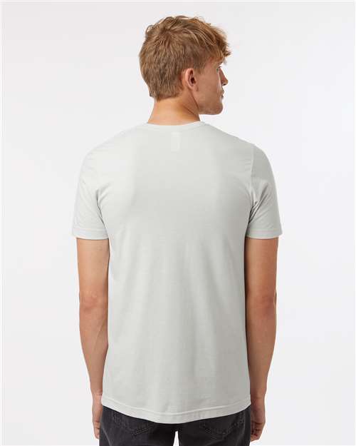 Unisex Combed CVC T-Shirt - Heather Light Silver