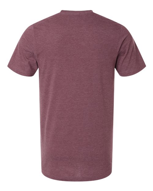 Unisex Combed CVC T-Shirt - Heather Maroon