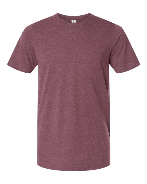 Unisex Combed CVC T-Shirt - Heather Maroon
