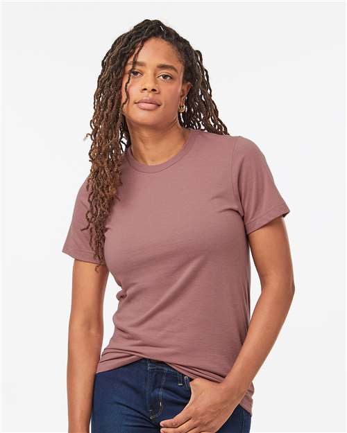 Unisex Combed CVC T-Shirt - Heather Mauve