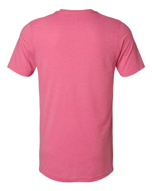Unisex Combed CVC T-Shirt - Heather Charity Pink