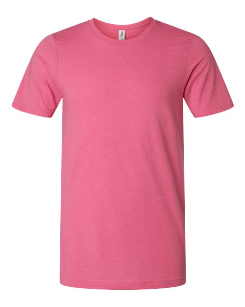 Unisex Combed CVC T-Shirt - Heather Charity Pink