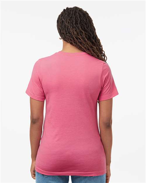 Unisex Combed CVC T-Shirt - Heather Charity Pink