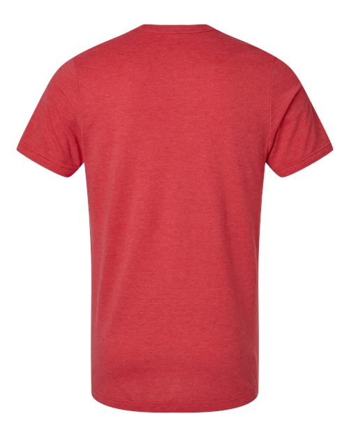 Unisex Combed CVC T-Shirt - Heather Red