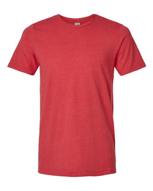 Unisex Combed CVC T-Shirt - Heather Red