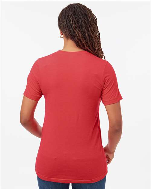 Unisex Combed CVC T-Shirt - Heather Red