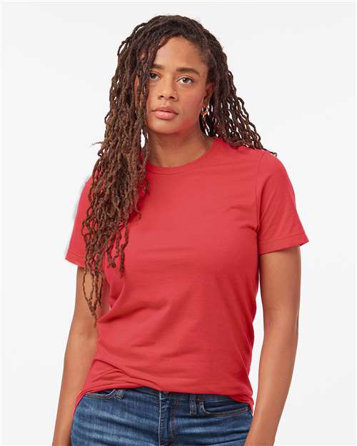 Unisex Combed CVC T-Shirt - Heather Red